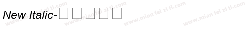 New Italic字体转换